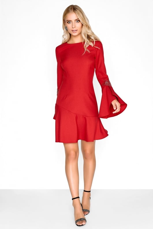 Little Mistress Red Flare Dress