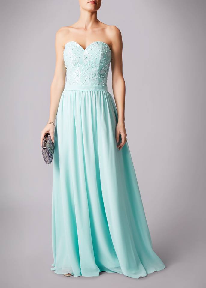 Bridesmaid | Prom Dress | Formal | Mint Sweet Heart Dress | Maxi