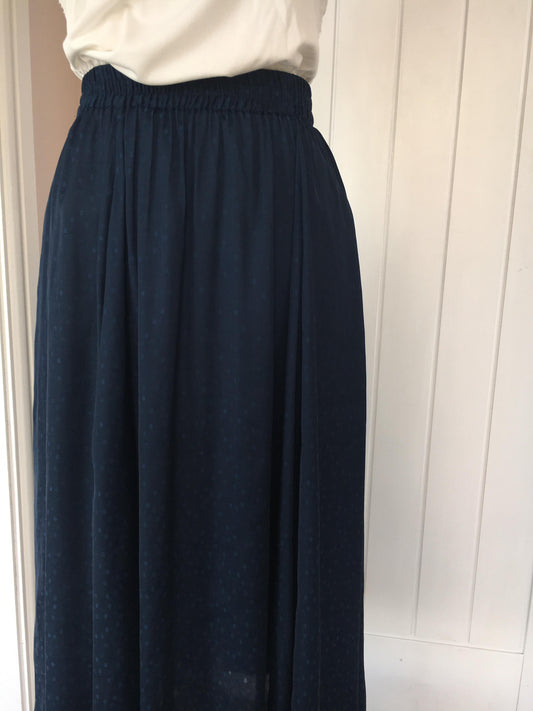 Ichi Navy Chilla Skirt
