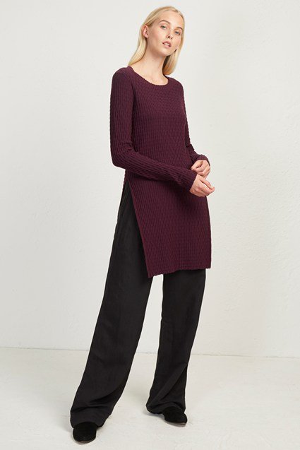 French Connection Relie Tunic in Plum