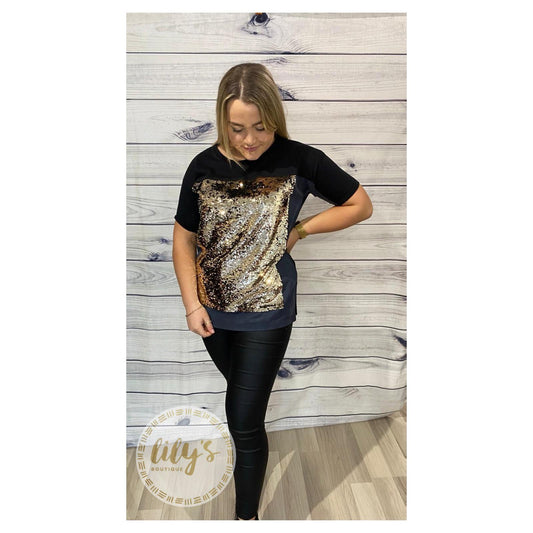 French Connection Sequin T-Shirt