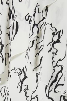 Ichi Daya White Frill Dress