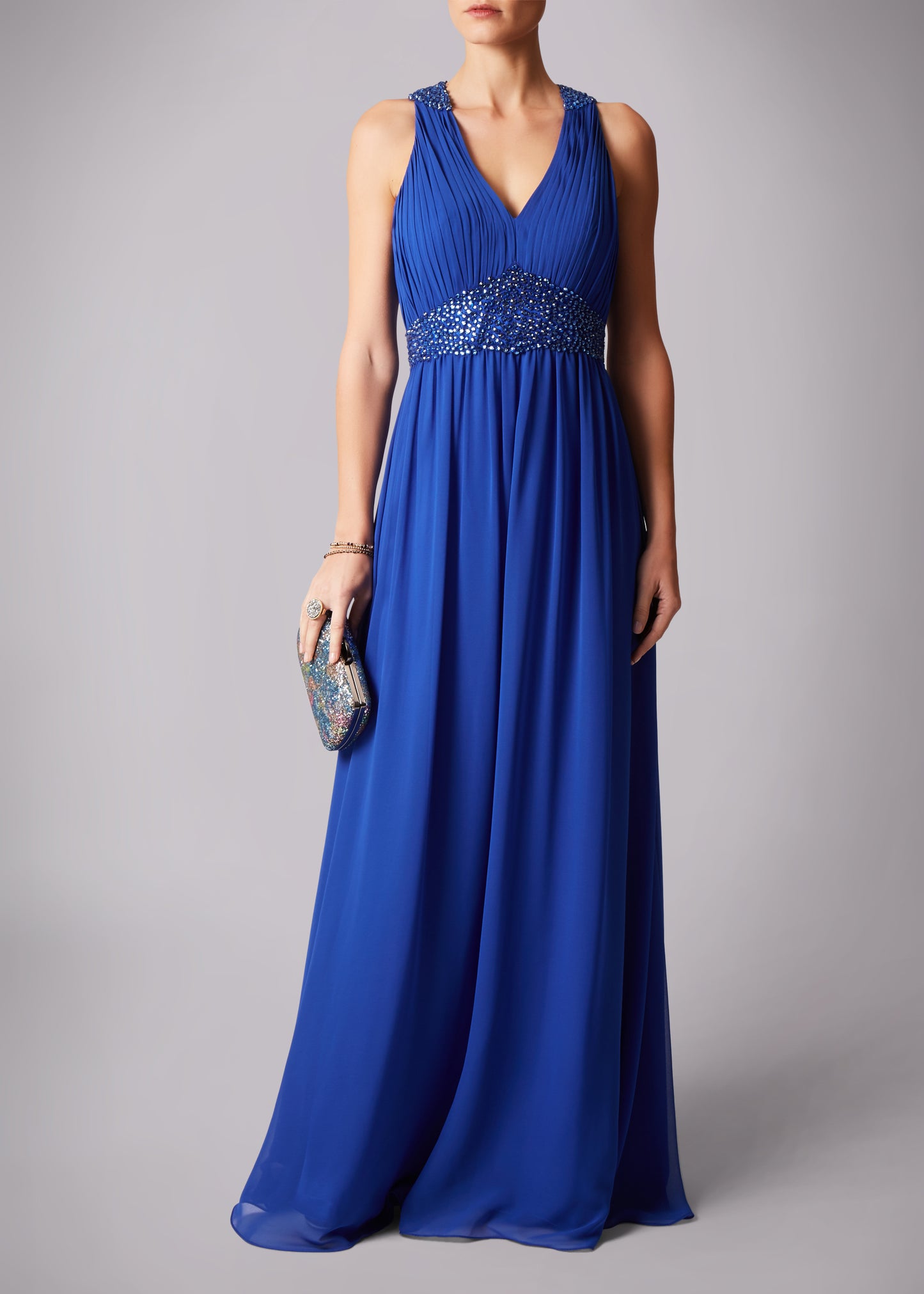 Hot Fix Pleats Dress Bridesmaid | Prom Dress | Formal |