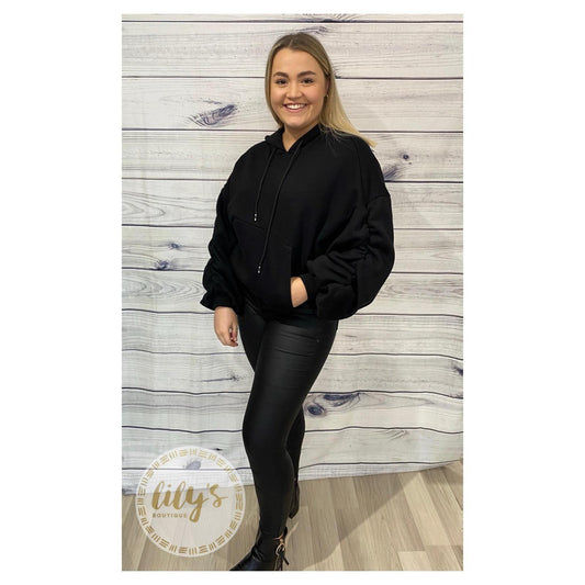 Ella Ruched Sleeve Hoodie