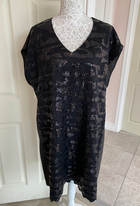 Goddiva Plus Black Sequin Dress