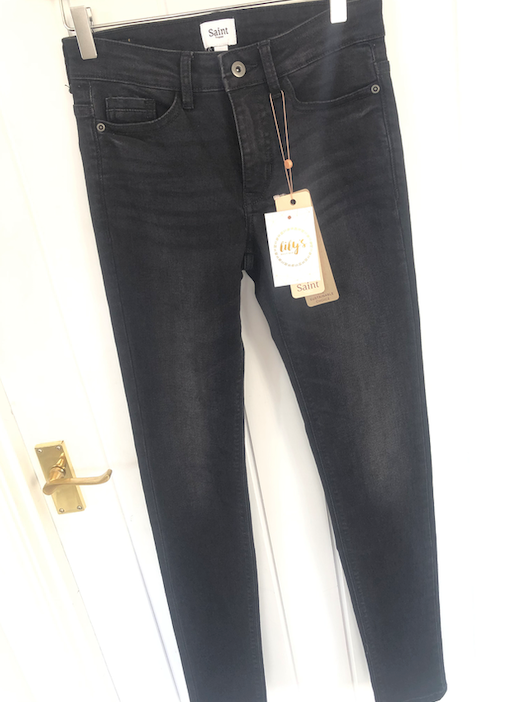 Saint Tropez Black-Wash Jeans