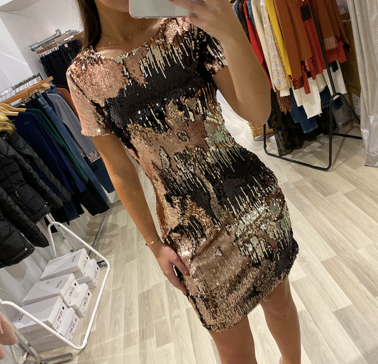 Girl In Mind Colette Sequin Mini Dress