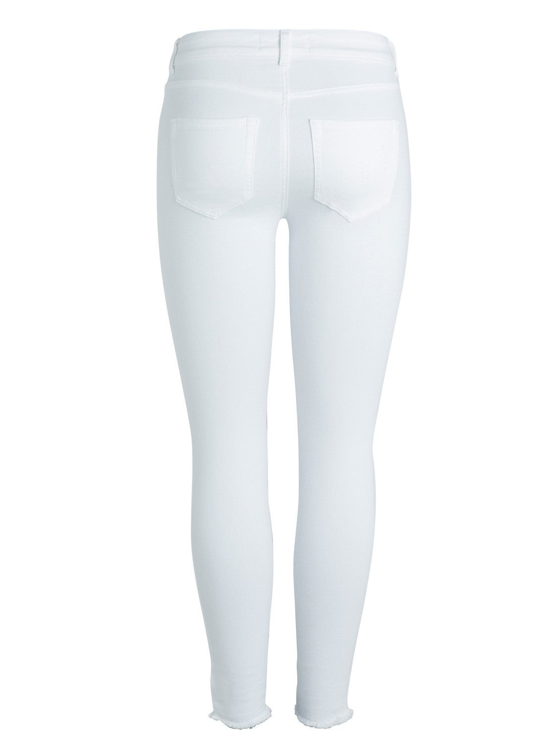 Pieces Delly White Cropped Jeans
