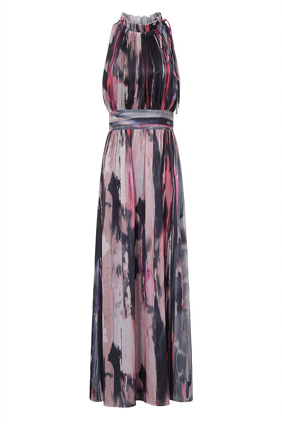 Little Mistress Watercolour Maxi Dress