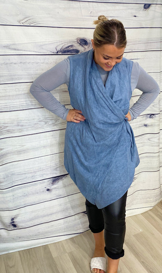 Laura Linen Wrap Jacket