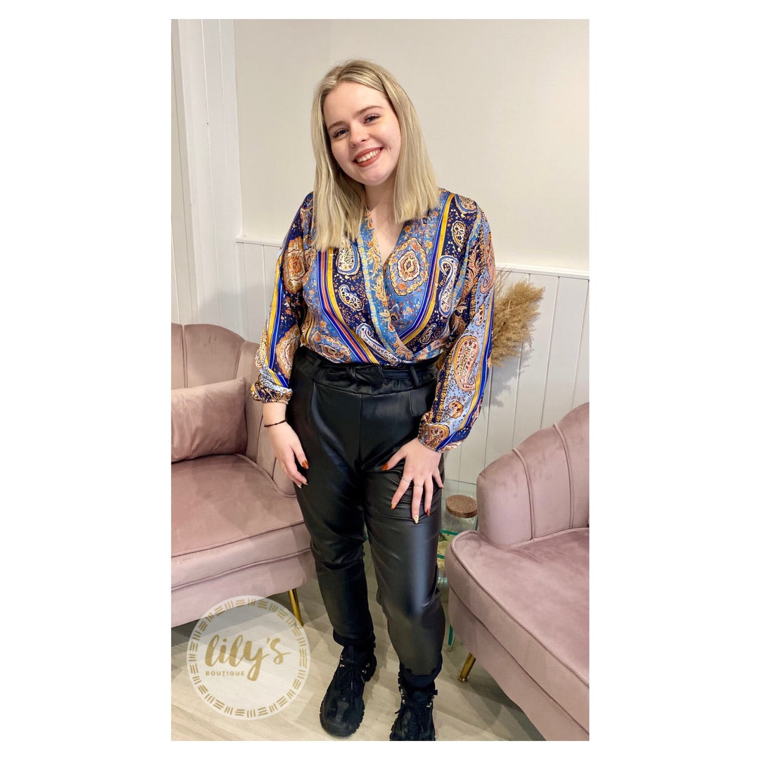 Evie Leather-Look Trousers