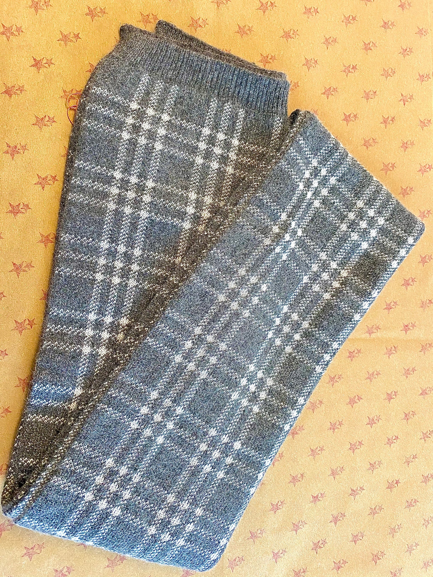 Grey Check Scarf