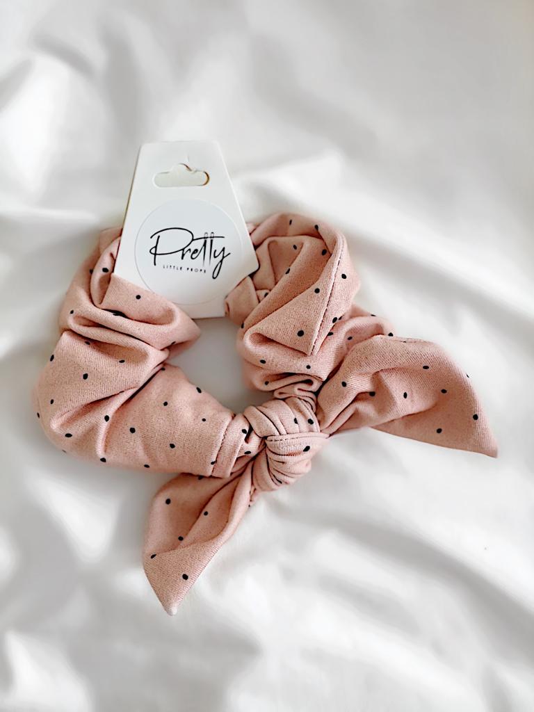 Pretty Little Props Latte DOTTY Bunny Scrunchy