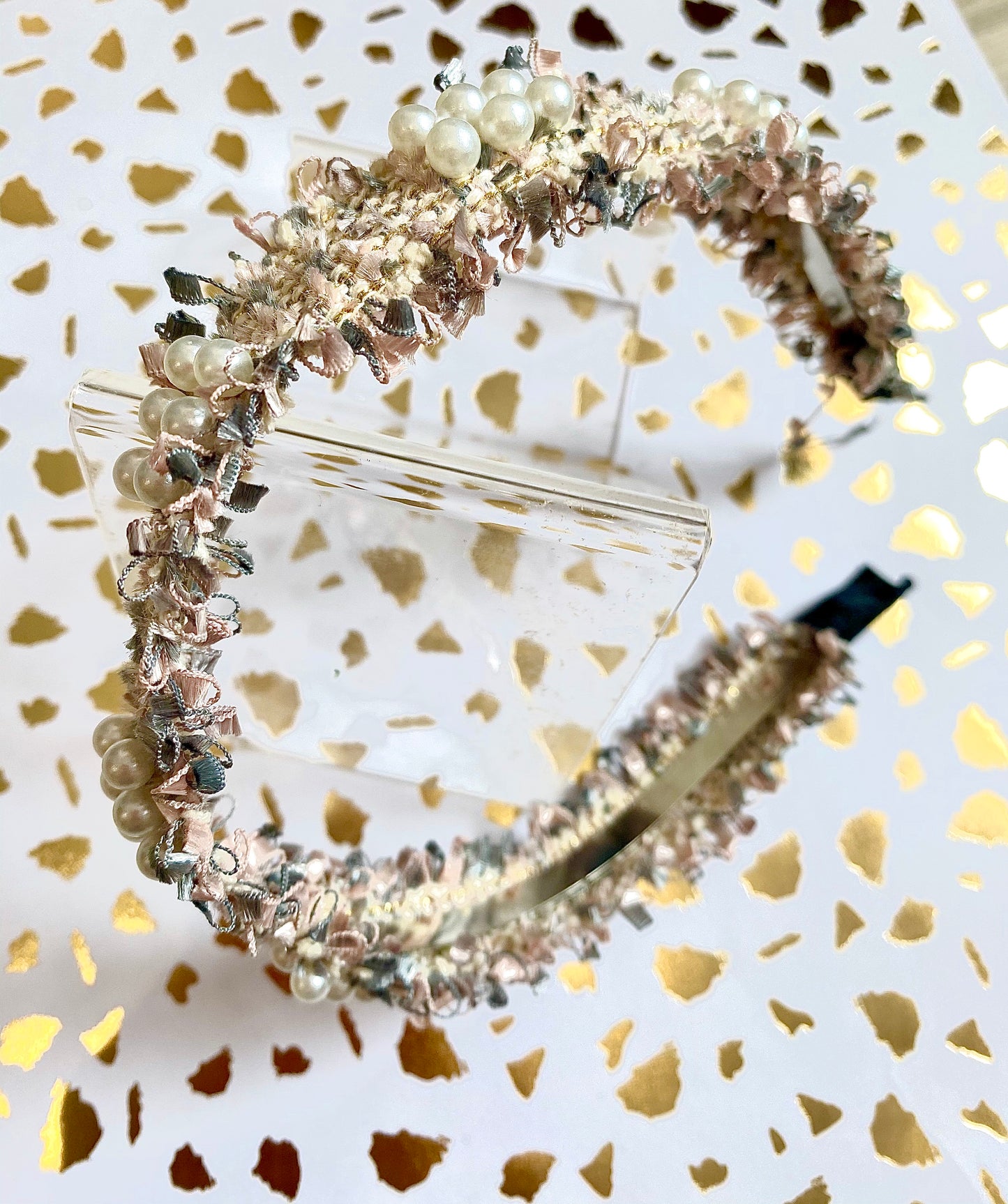 Lily's Pearl Tweed Headband