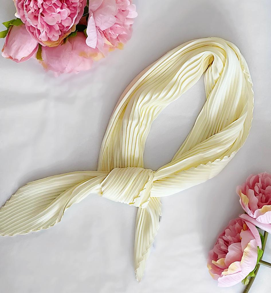 Pretty Little Props Cream Silk Scarf