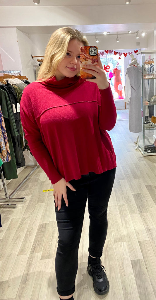 Alice Glitter Rollneck Jumper