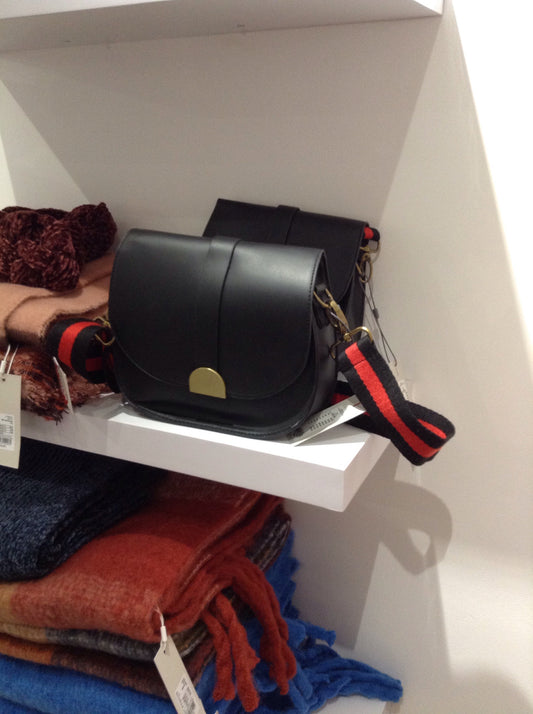 Only Red Stripe Strap Bag