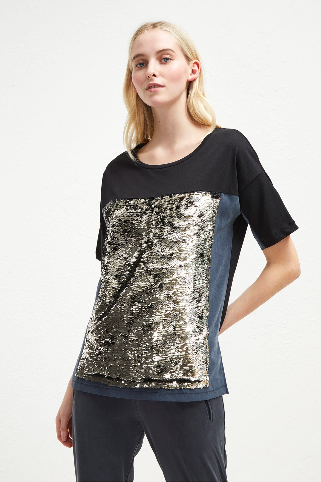 french connection sequin top