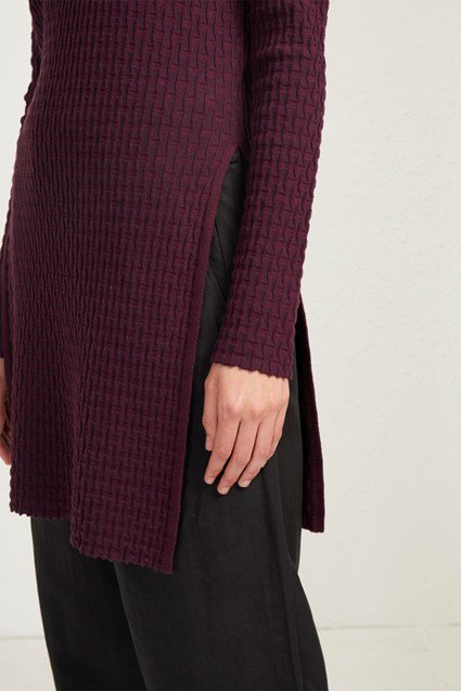 French Connection Relie Tunic in Plum